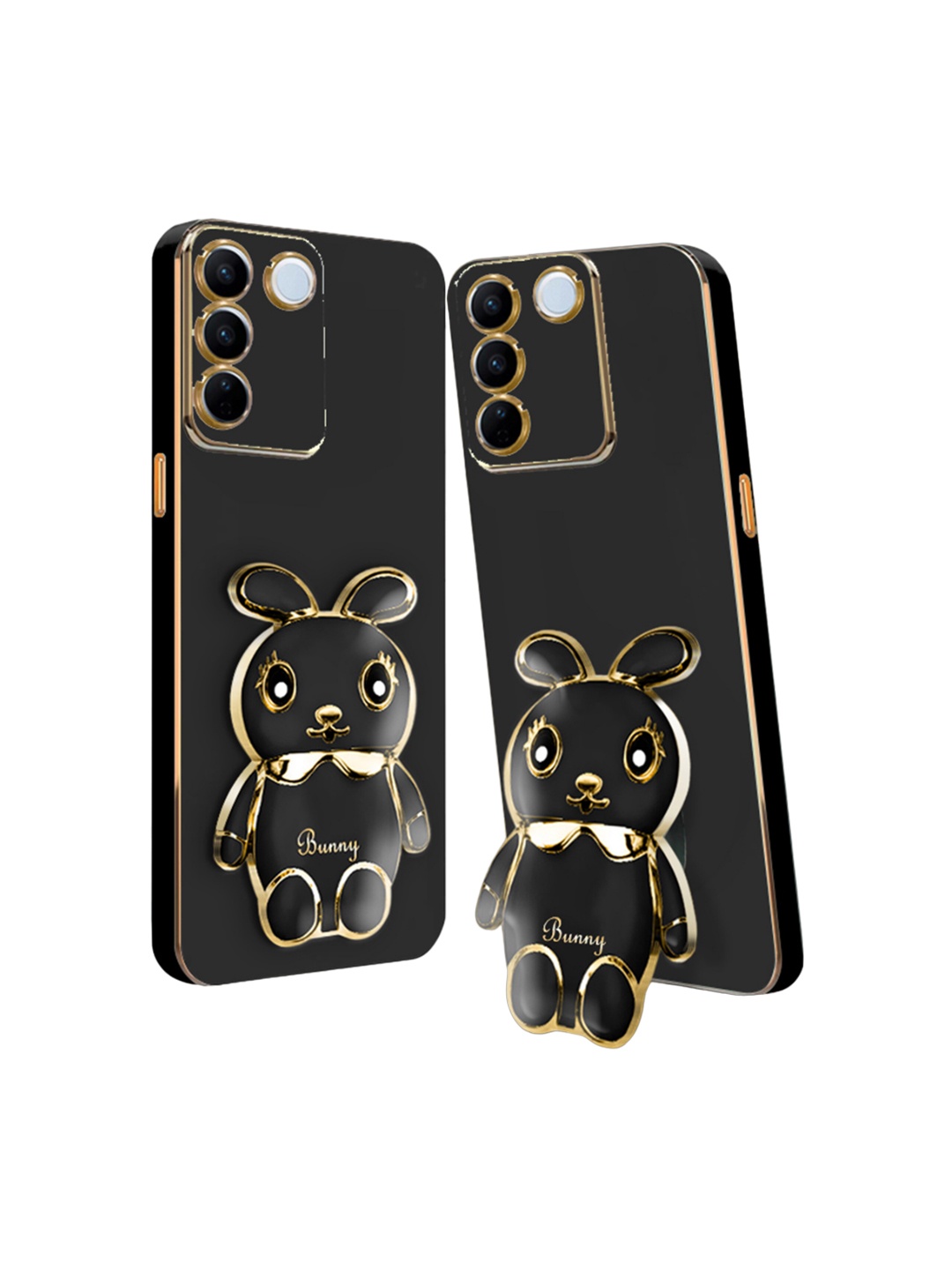 

Karwan Printed Vivo Y100 Back Case Mobile Accessories, Black