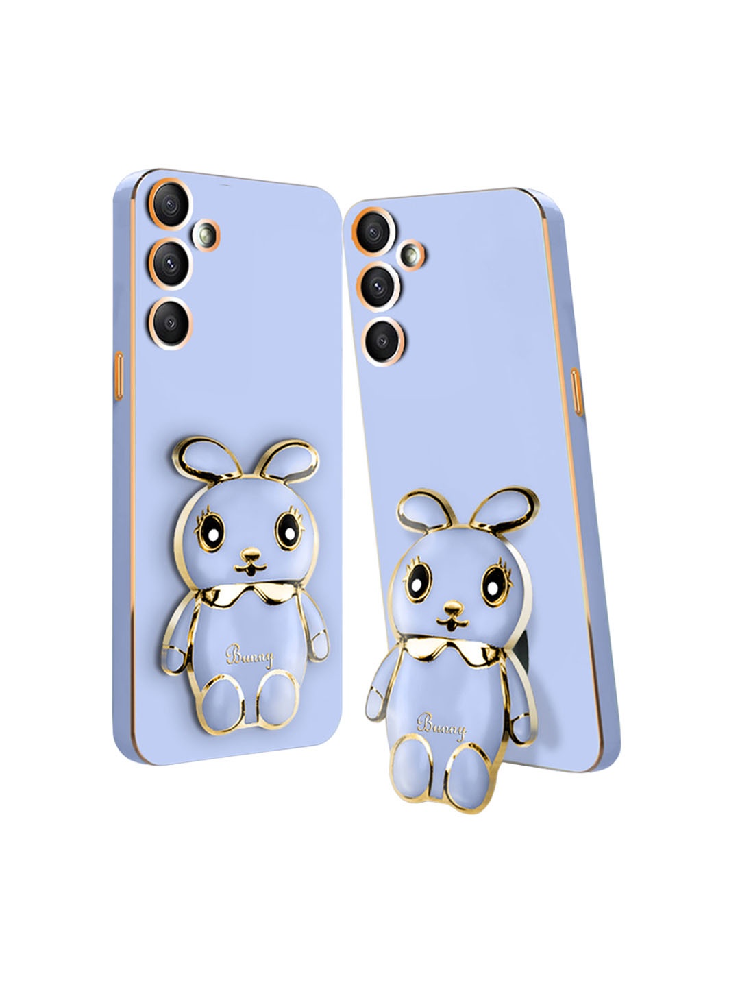 

Karwan Samsung A54 3D Mini Bunny with Folding Stand Mobile Back Case, Blue