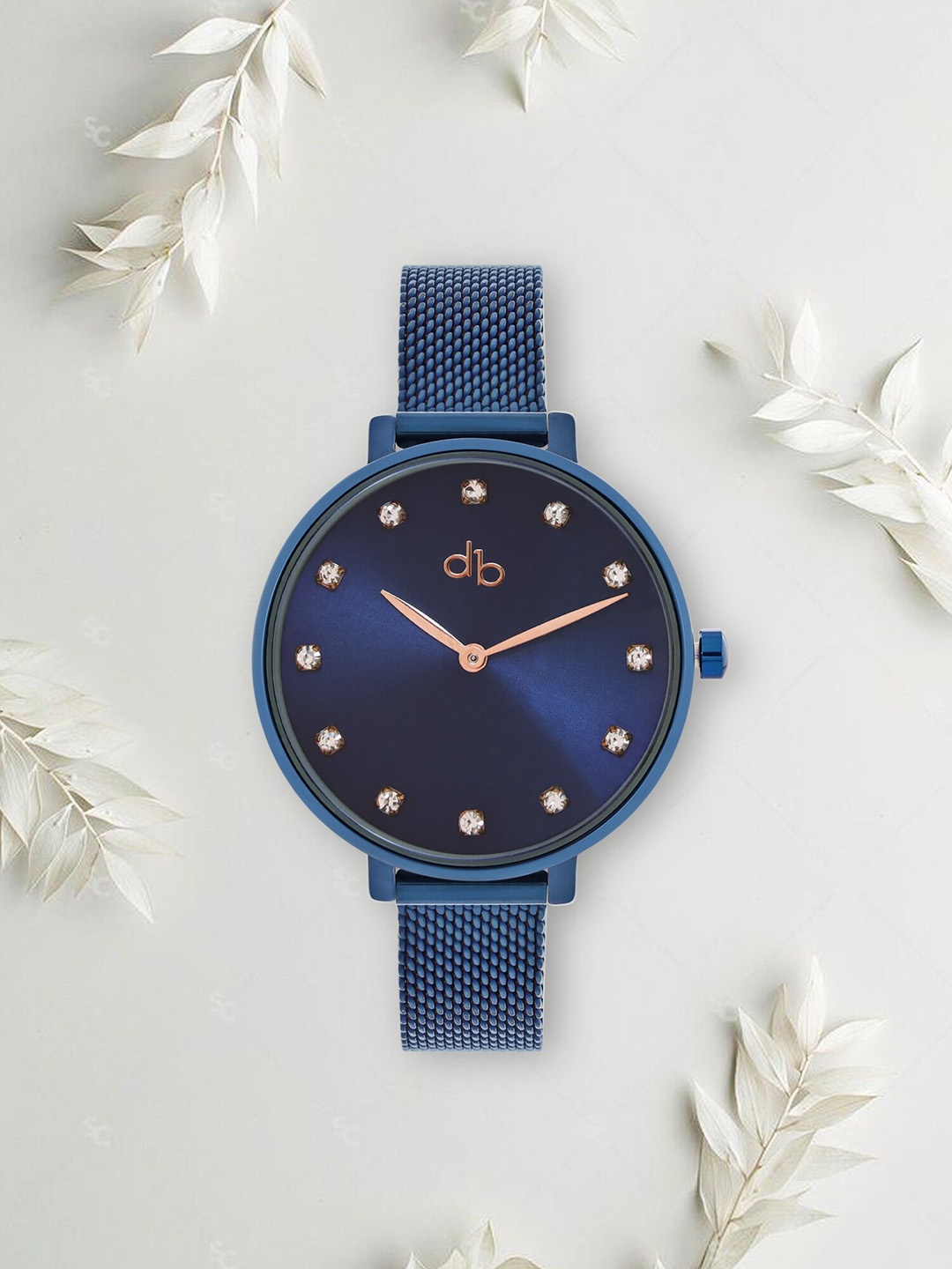 

DressBerry Women Blue Stainless Steel Straps Analogue Watch DB24-1A