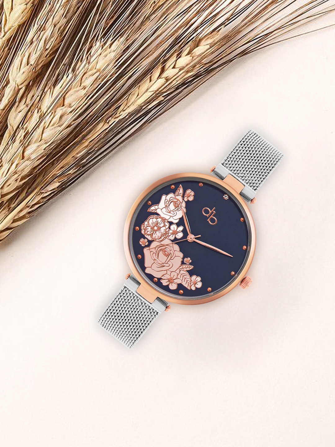 

DressBerry Women Stainless Steel Straps Analogue Watch DB24-4A, Blue