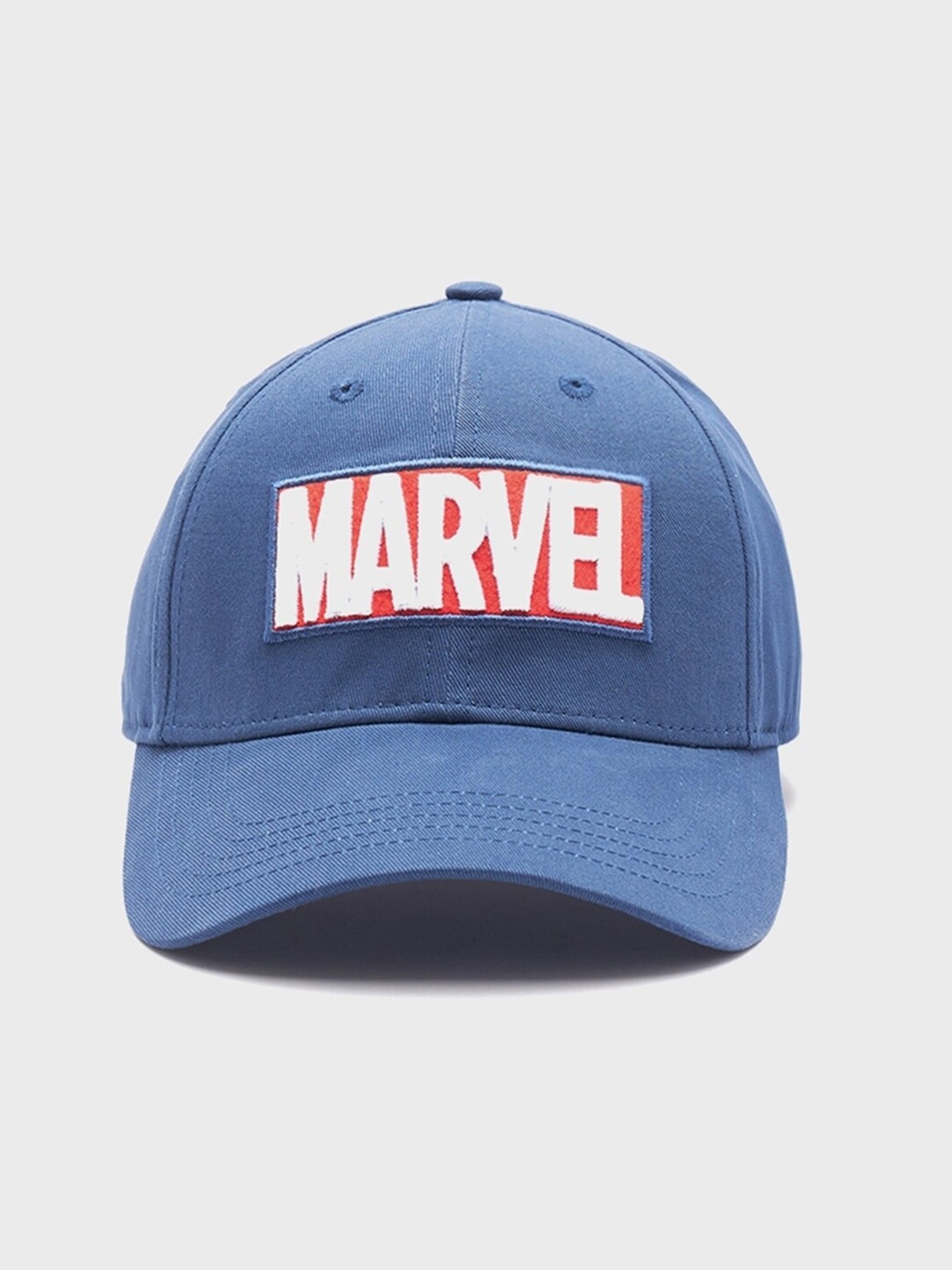 

Bewakoof Unisex Marvel Embroidered Cotton Baseball Cap, Blue