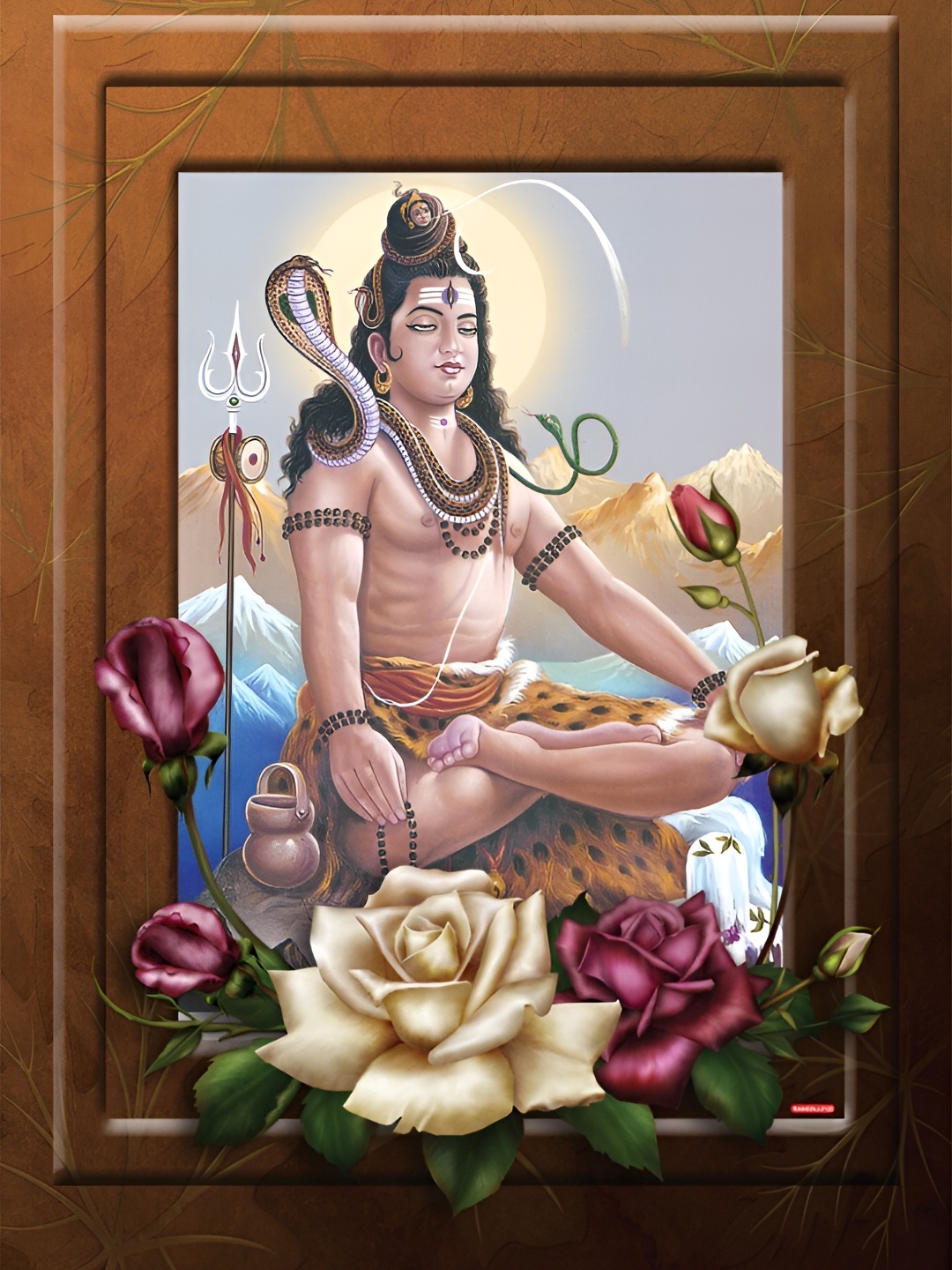 

Aquire Brown & Beige Religious Bhole Baba Wall Sticker