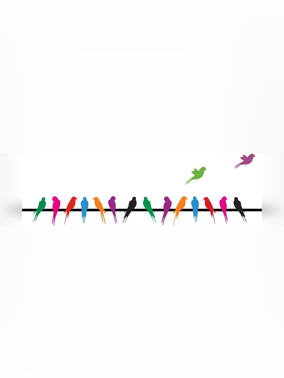 

Aquire Green & Blue Birds Printed Self Adhesive Wall Sticker