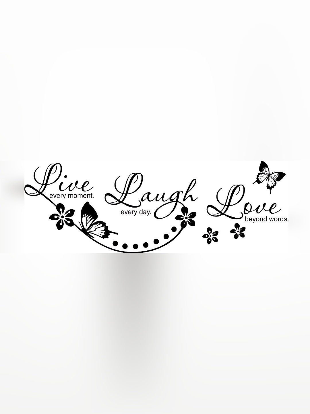 

Aquire Black Live Laugh Love Self Adhesive Wall Sticker