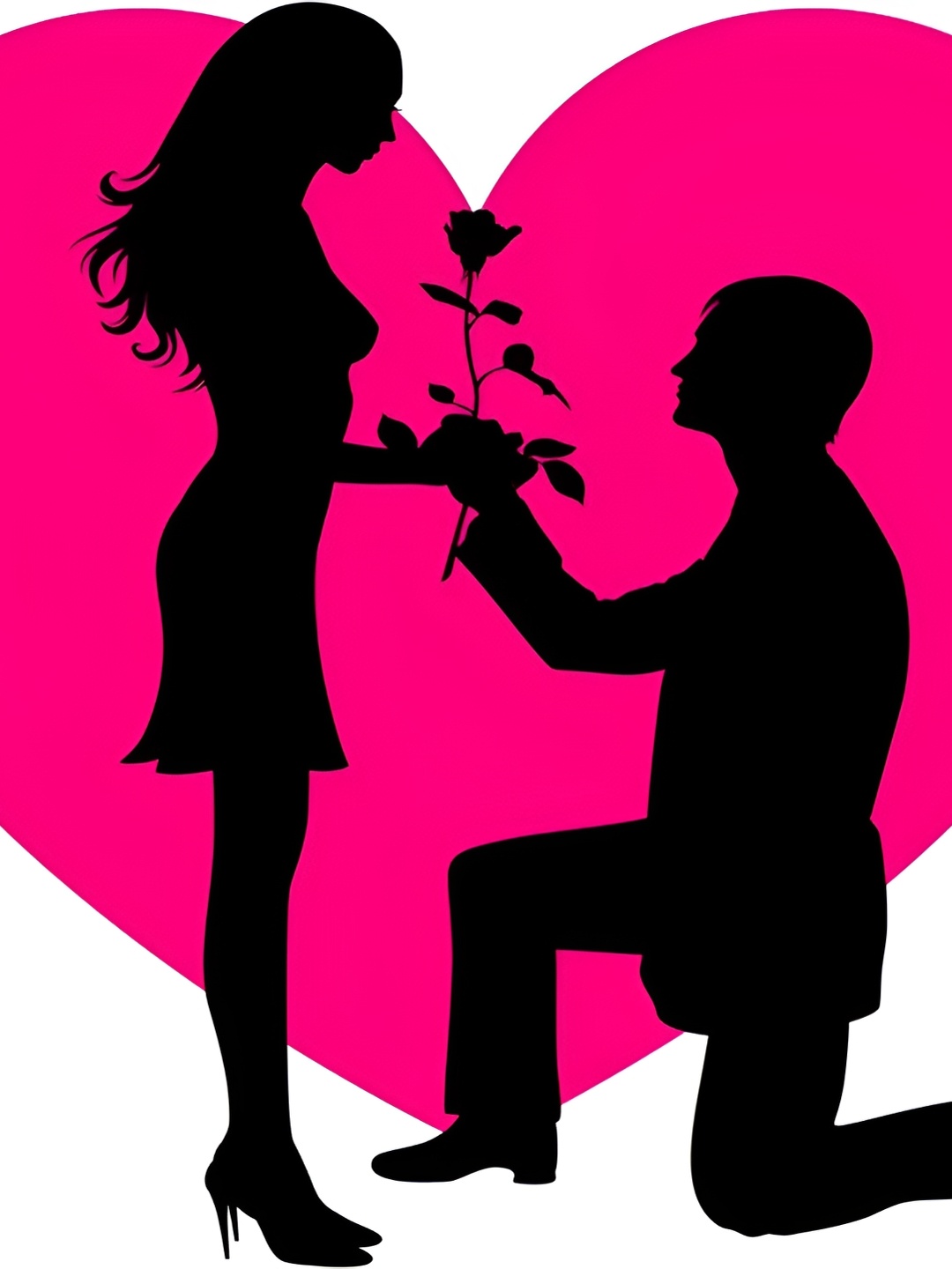 

Aquire Black & Pink Couple Printed Self Adhesive Wall Sticker