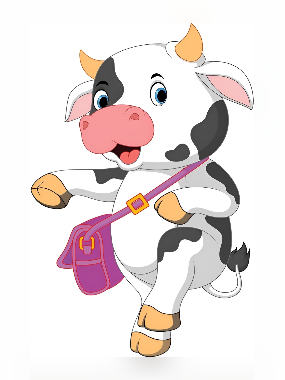 

Aquire White & Black Baby Cow Self Adhesive Wall Sticker