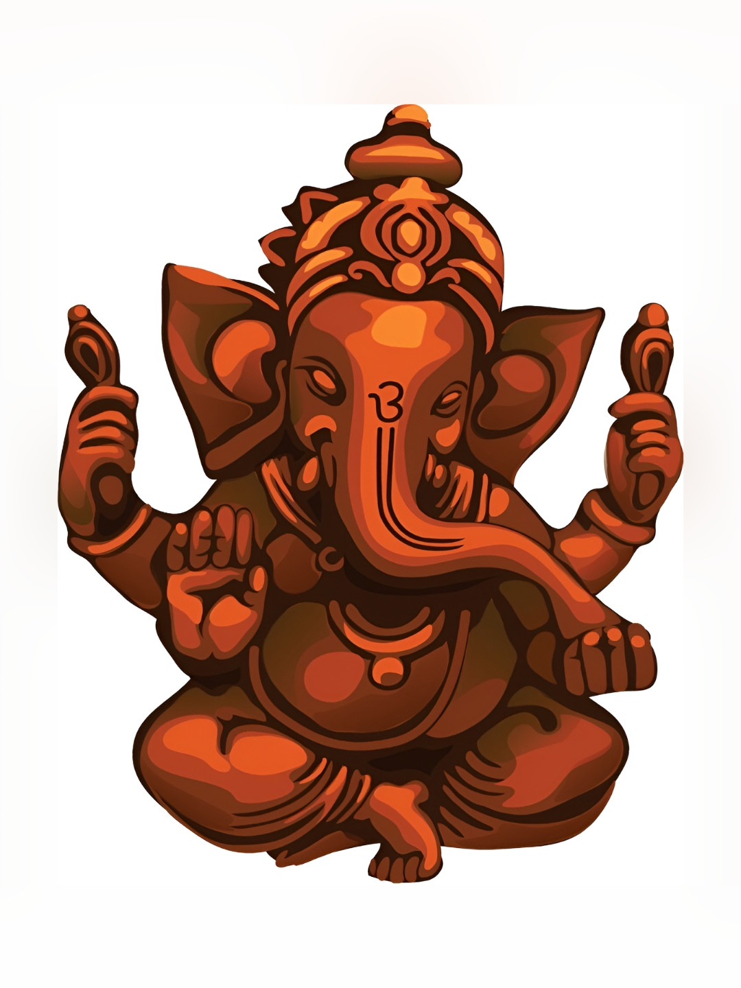 

Aquire Brown Religious Lord Ganesha Self Adhesive Wall Sticker