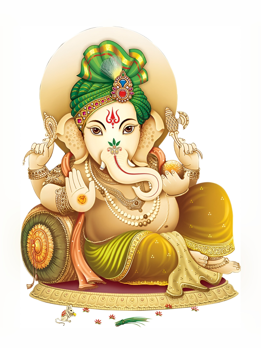 

Aquire Beige & Green Ganesh Wall Sticker