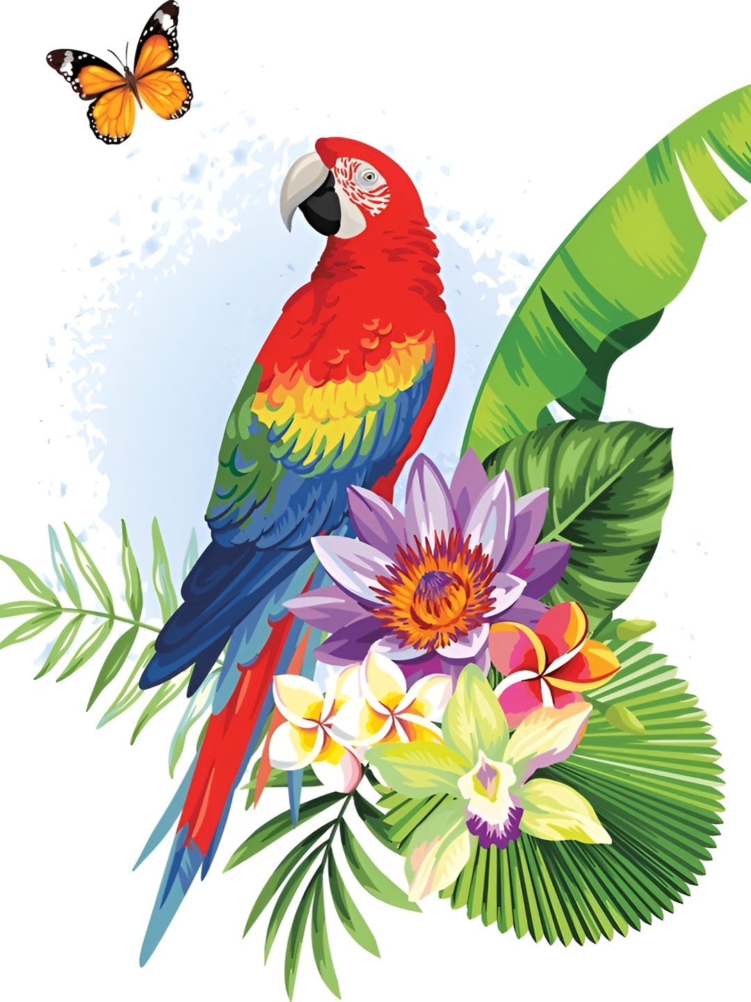 

Aquire Red & Green Parrot Wall Sticker