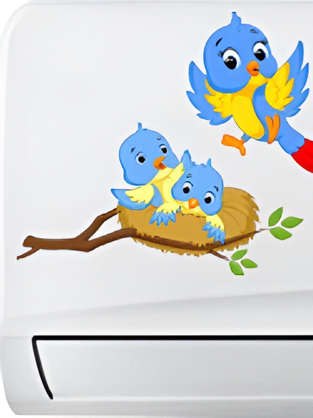 

Aquire Blue & Yellow Printed Waterproof AC Wall Sticker