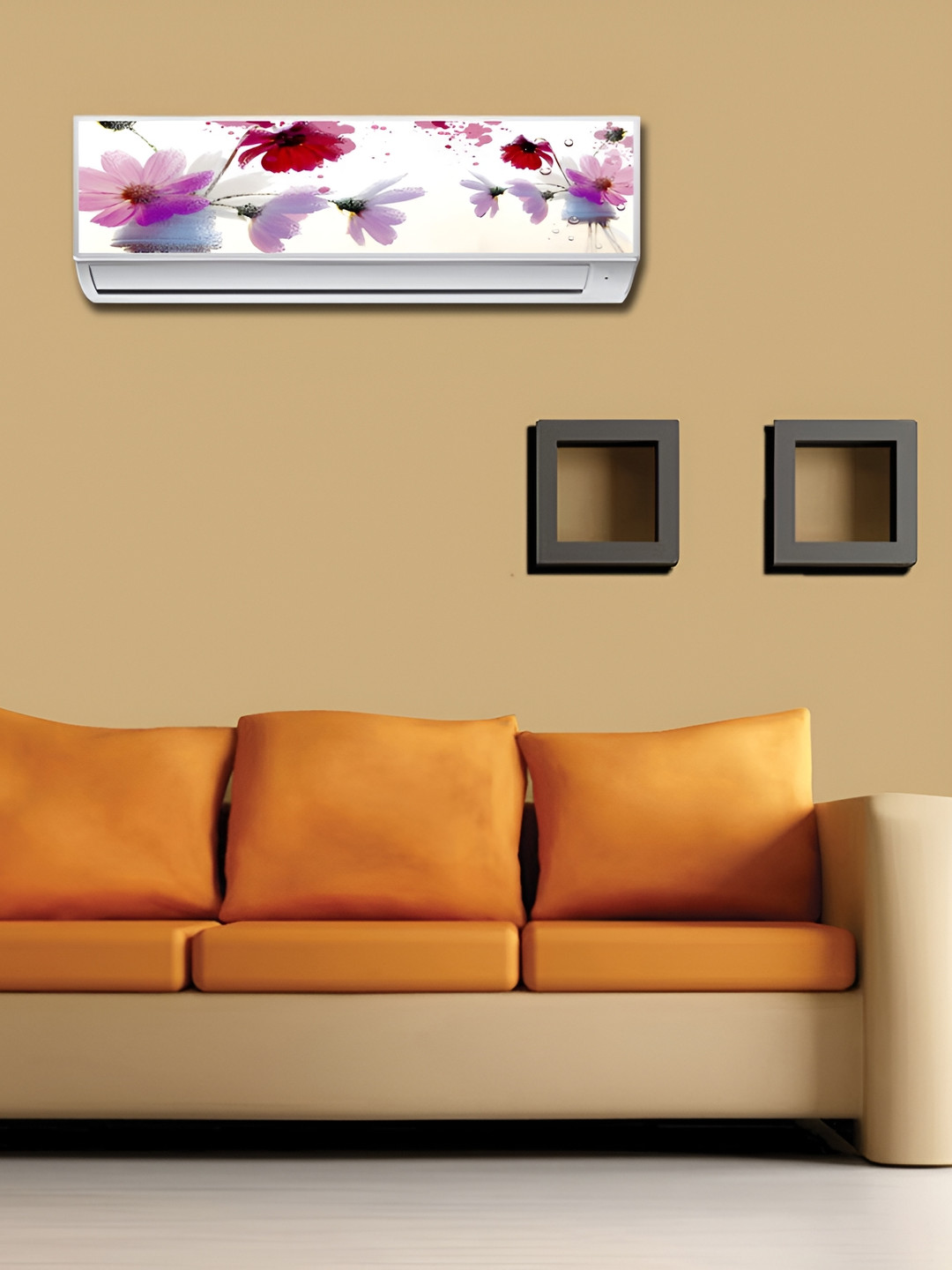 

Aquire Pink & White Floral Printed Self Adhesive AC Sticker