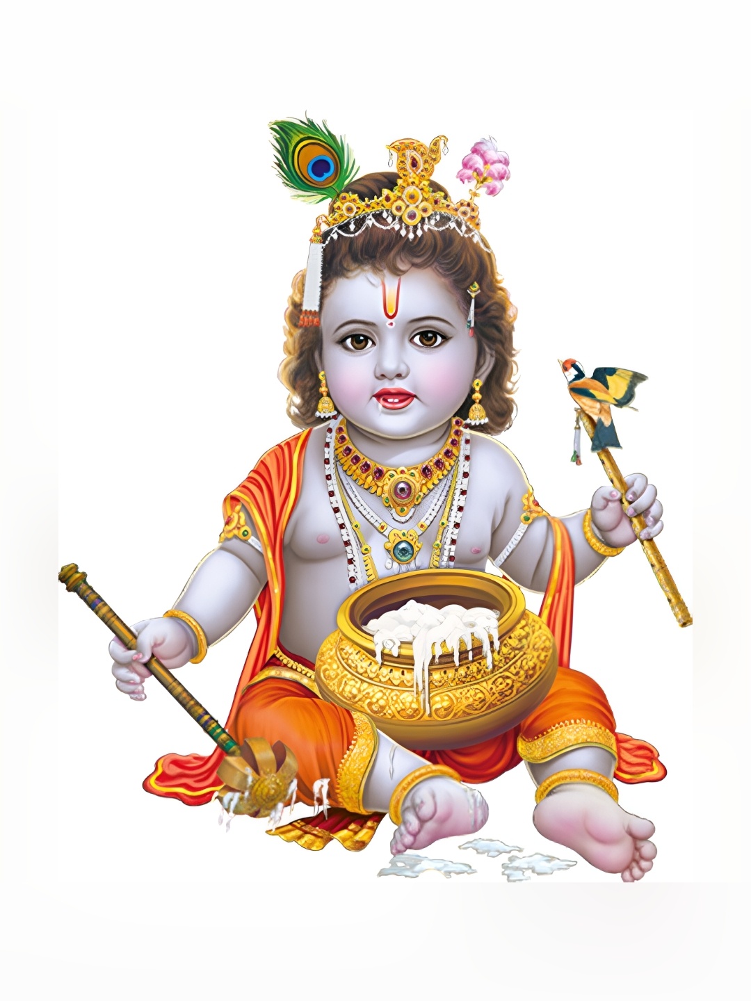 

Aquire Blue & Yellow Self Adhesive Religious Wall Sticker