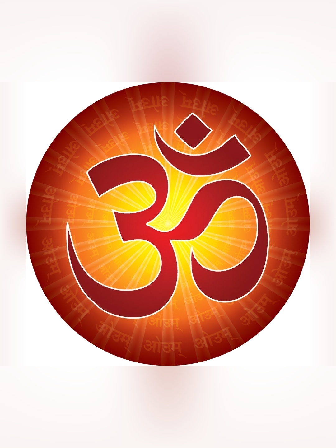 

Aquire Red & Yellow Om Wall Sticker