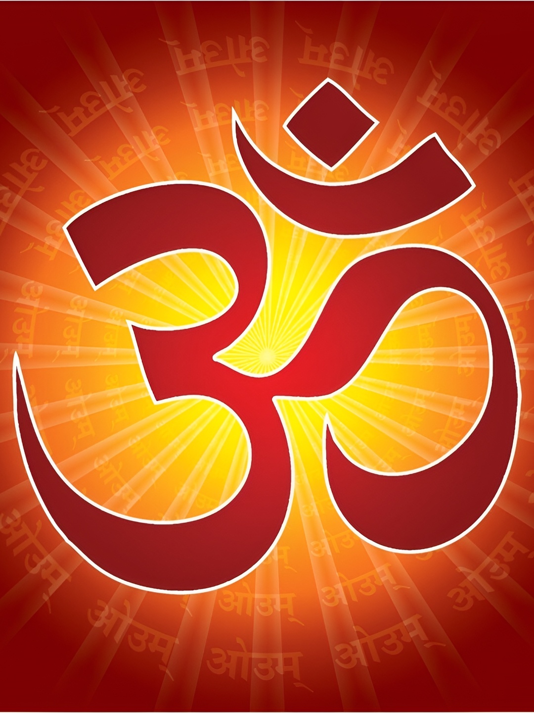 

Aquire Red & Yellow Om Wall Sticker