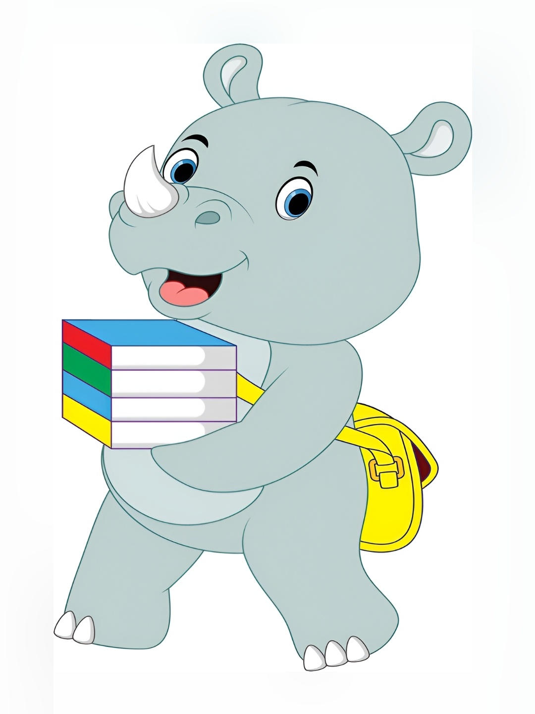 

Aquire Grey & Yellow Rhinoceros Child Wall Sticker