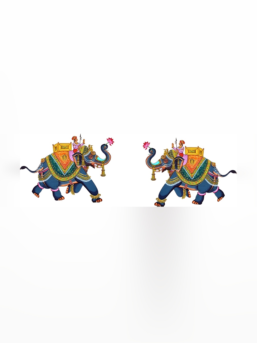 

Aquire Blue & Yellow Cartoon Characters Elephant Wall Sticker