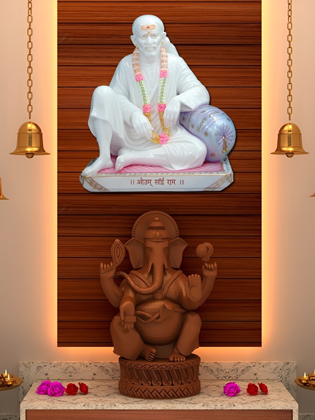 

Aquire White & Pink Sai Baba Wall Sticker
