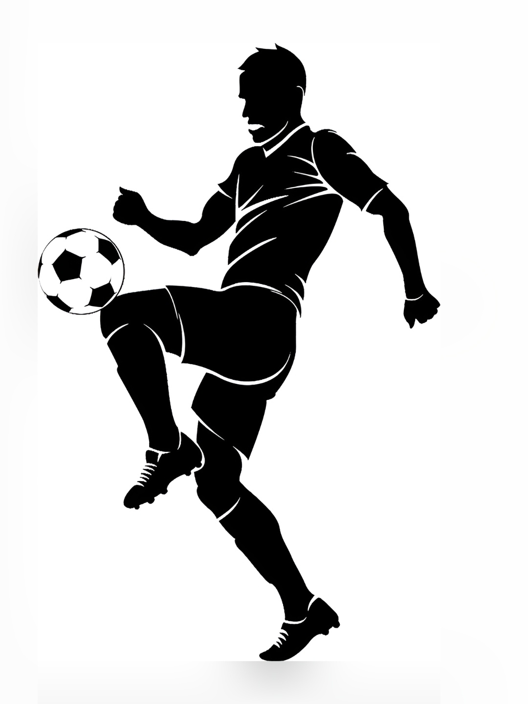 

Aquire Black & White Football Wall Sticker