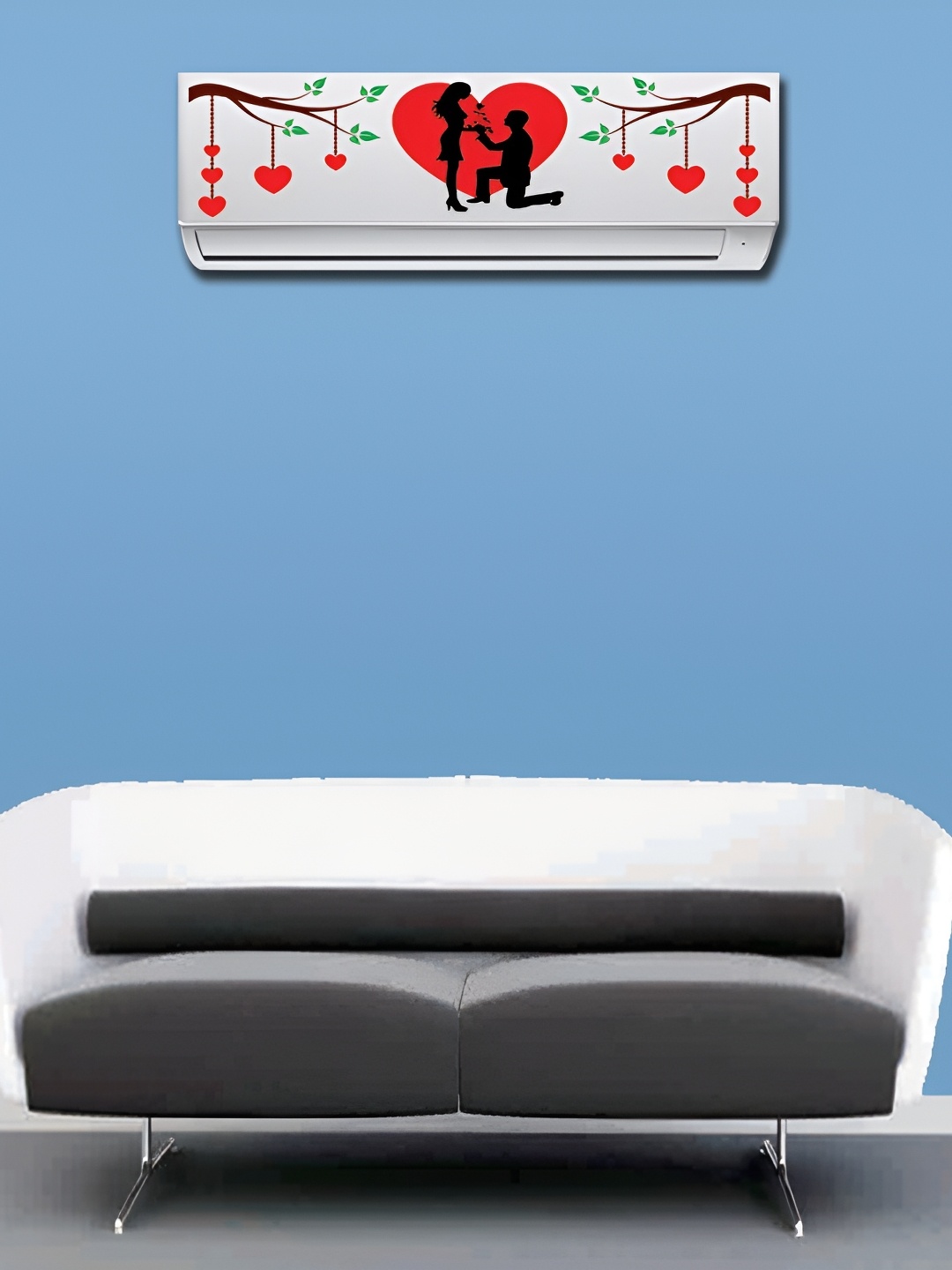 

Aquire Red & Black Modern Art AC Self Adhesive Sticker