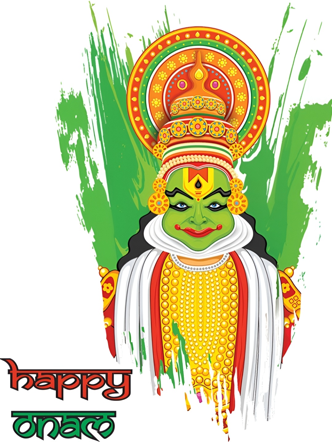 

Aquire Yellow & Green Happy Onam Wall Sticker