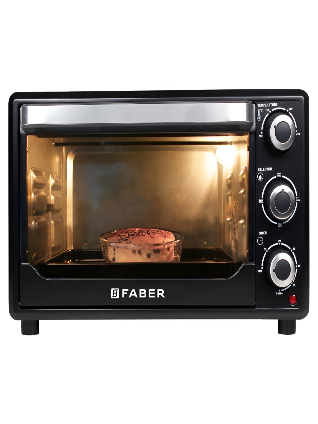 

FABER Black Oven Toaster & Grill With Rotisserie 24 L