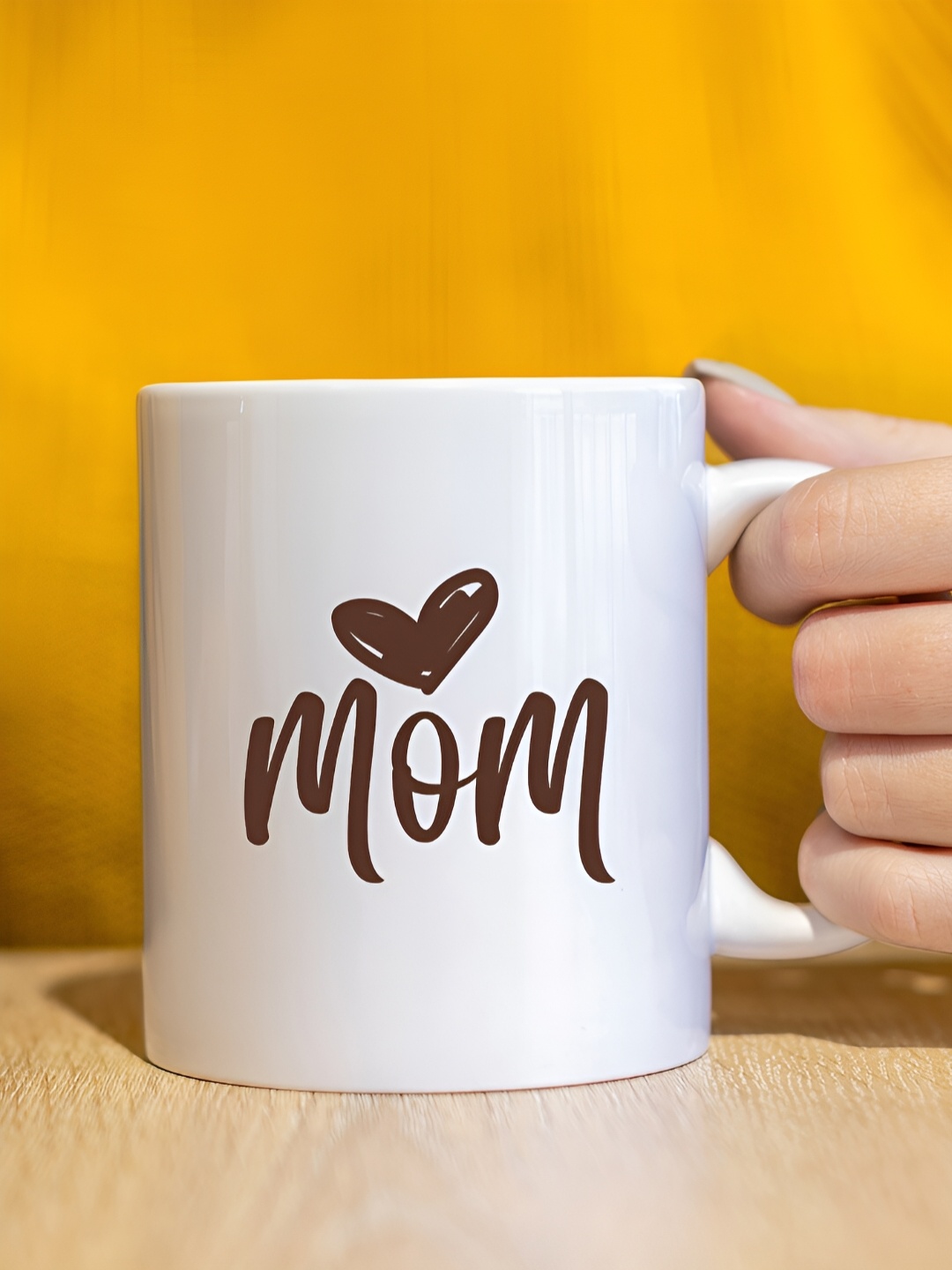 

The Decor Lane White Printed Ceramic Glossy Mugs 350 ml