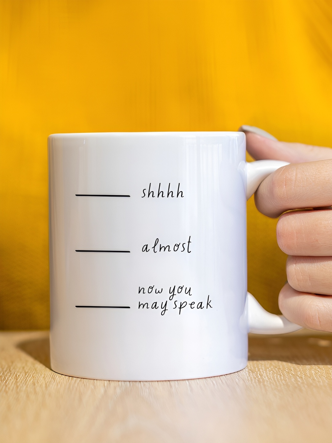 

The Decor Lane White Printed Ceramic Glossy Mugs 325 ml
