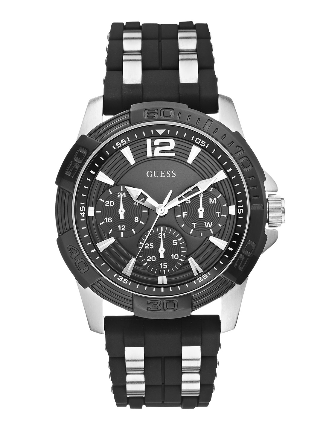 

GUESS Men Stainless Steel Dial Oasis Analogue Watch U0366G1, Black