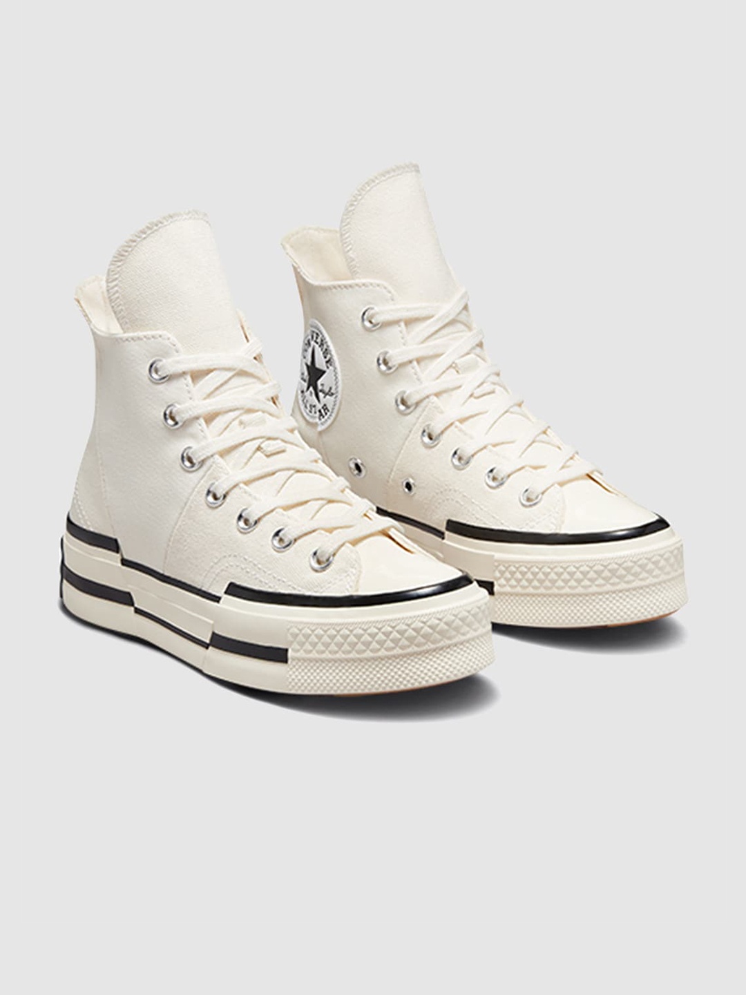 

Converse Unisex Chuck 70 Plus Canvas High Top Sneakers, Beige