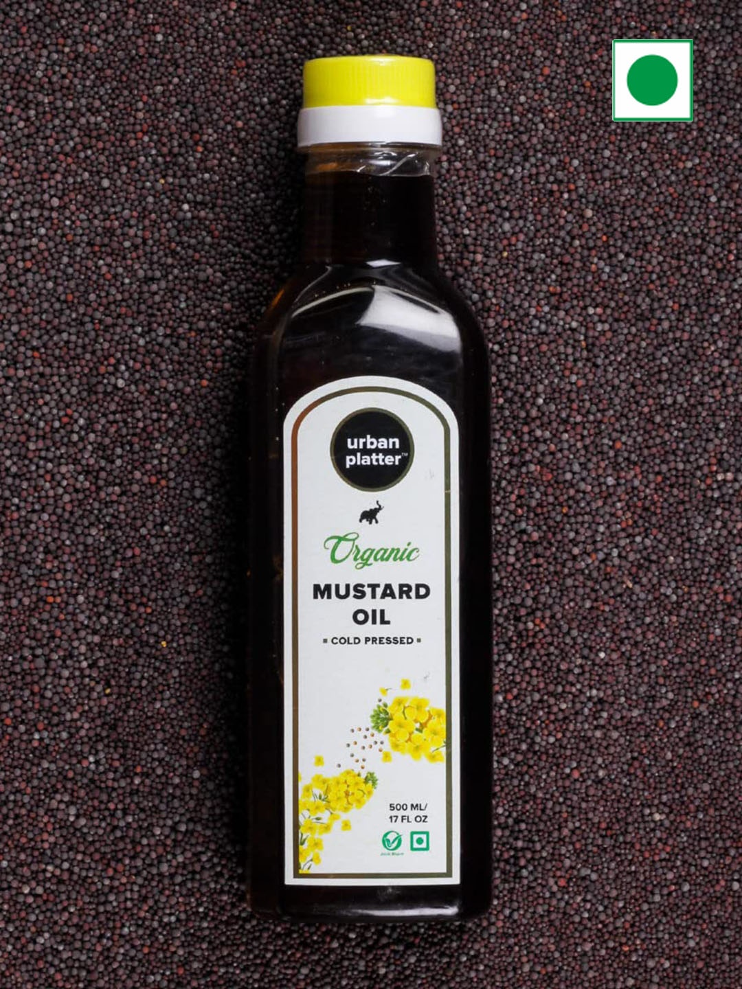 

URBAN PLATTER Cold Pressed Mustard Cooking Oil - 1L, Brown