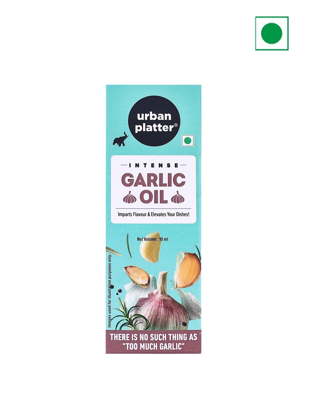 

URBAN PLATTER Intense & Flavourful Garlic Oil With dropper-10ml, Yellow