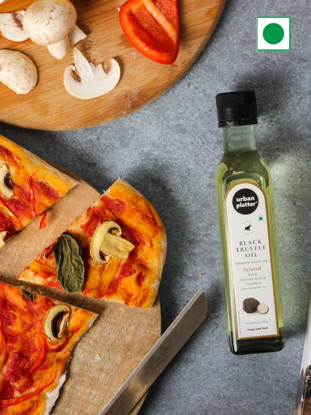 

URBAN PLATTER Italian Summer Truffle Condiment Oil-250ml, Transparent