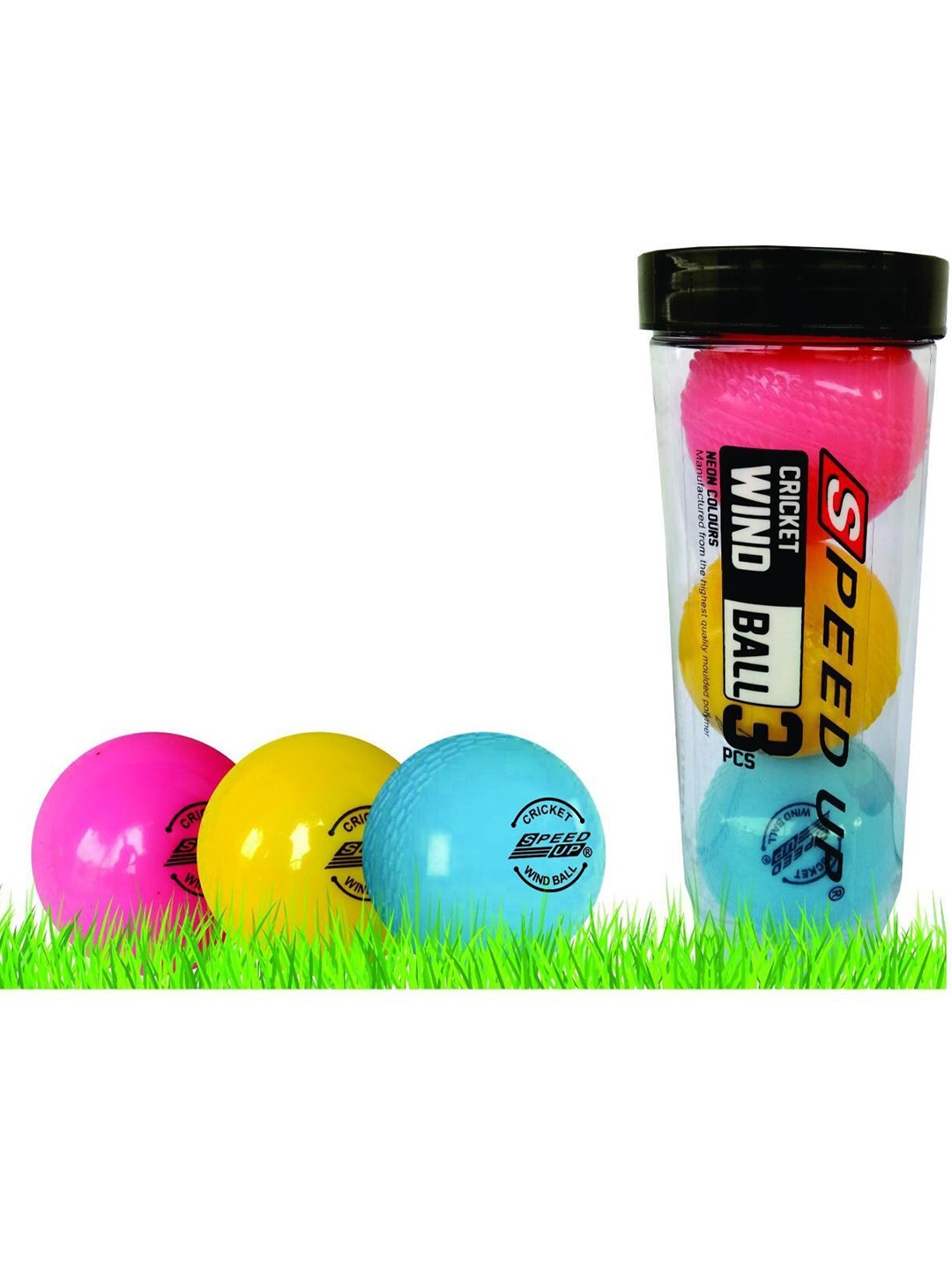 

Speed Up Kids Set of 3 Cricket Wind Ball, Pink