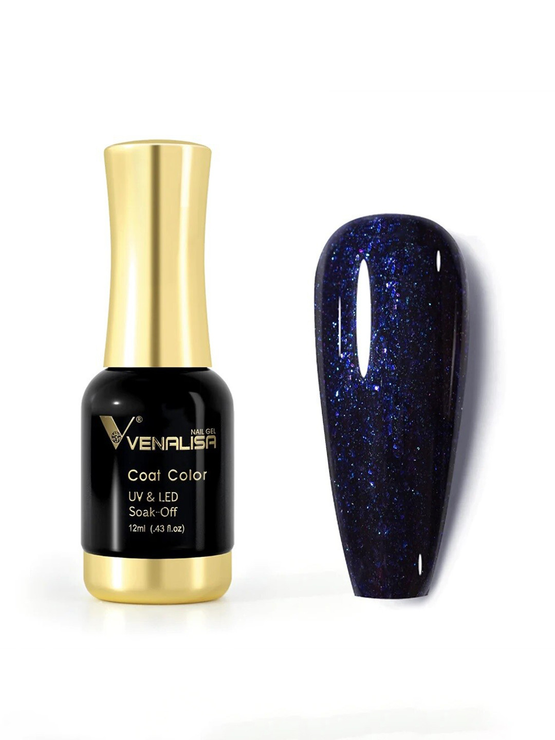 

VENALISA Coat Color UV & LED Soak-Off Gel Nail Polish 12 ml - Starry Sky 1086, Blue