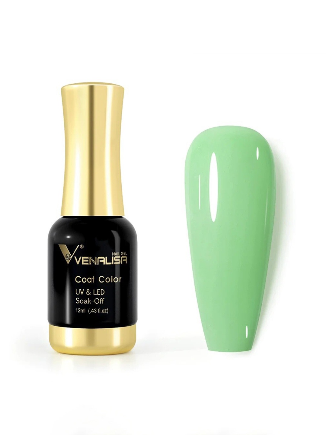 

VENALISA Coat Color UV & LED Soak Off Gel Polish - 12ml - Apple Green