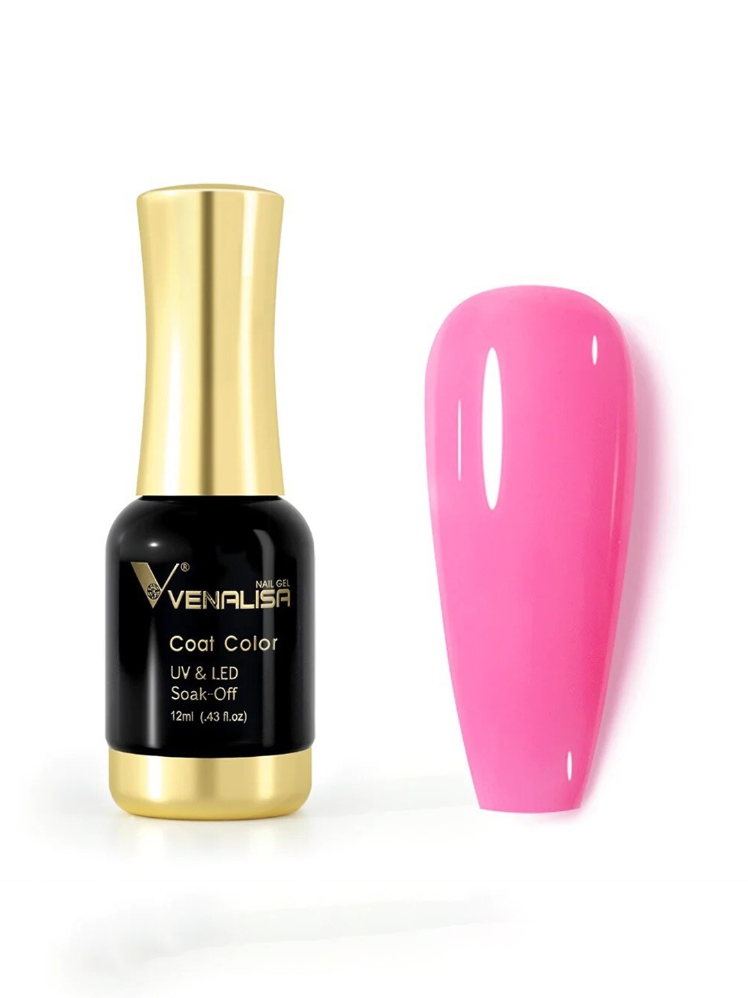 

VENALISA Coat Color UV & LED Soak-Off Gel Nail Polish 12 ml - Bright Pink 1078