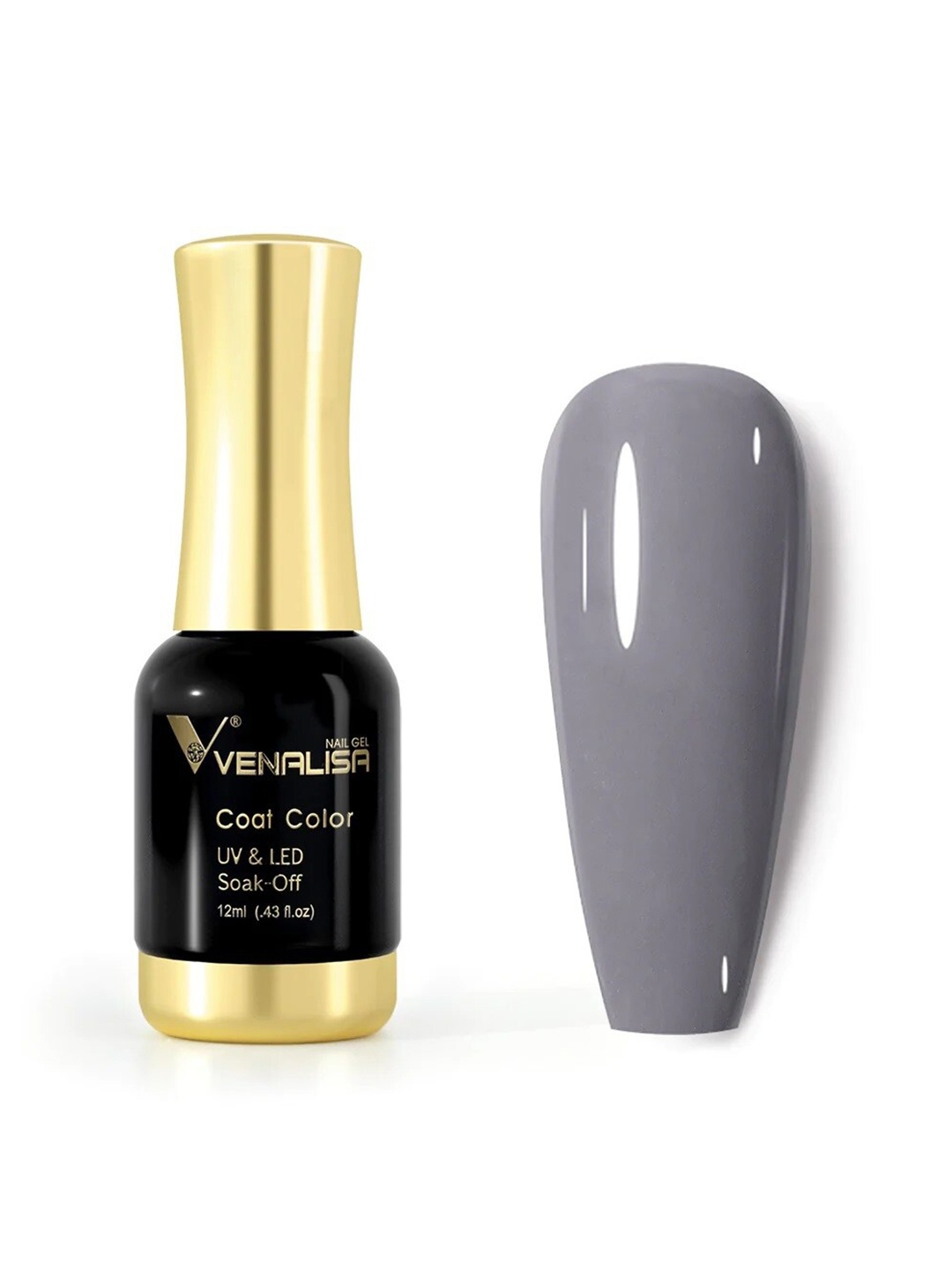 

VENALISA Coat Color UV & LED Soak Off Gel Nail Polish 12ml - Blue Grey 1118