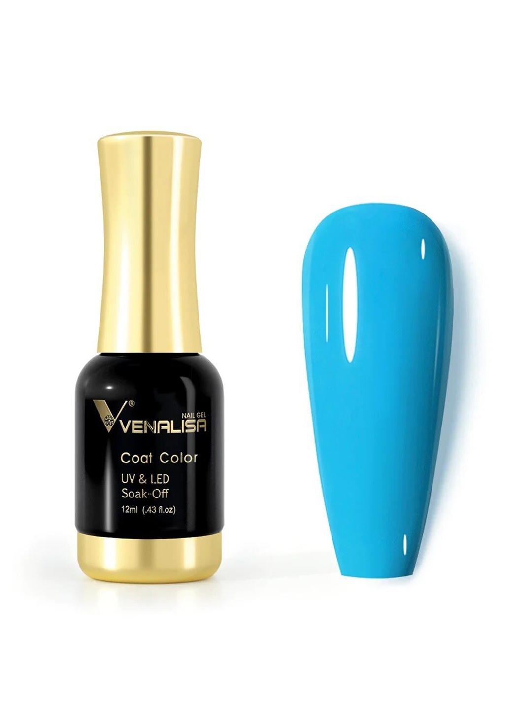 

VENALISA Coat Color UV & LED Soak Off Gel Nail Polish 12ml - Deep Blue 1063