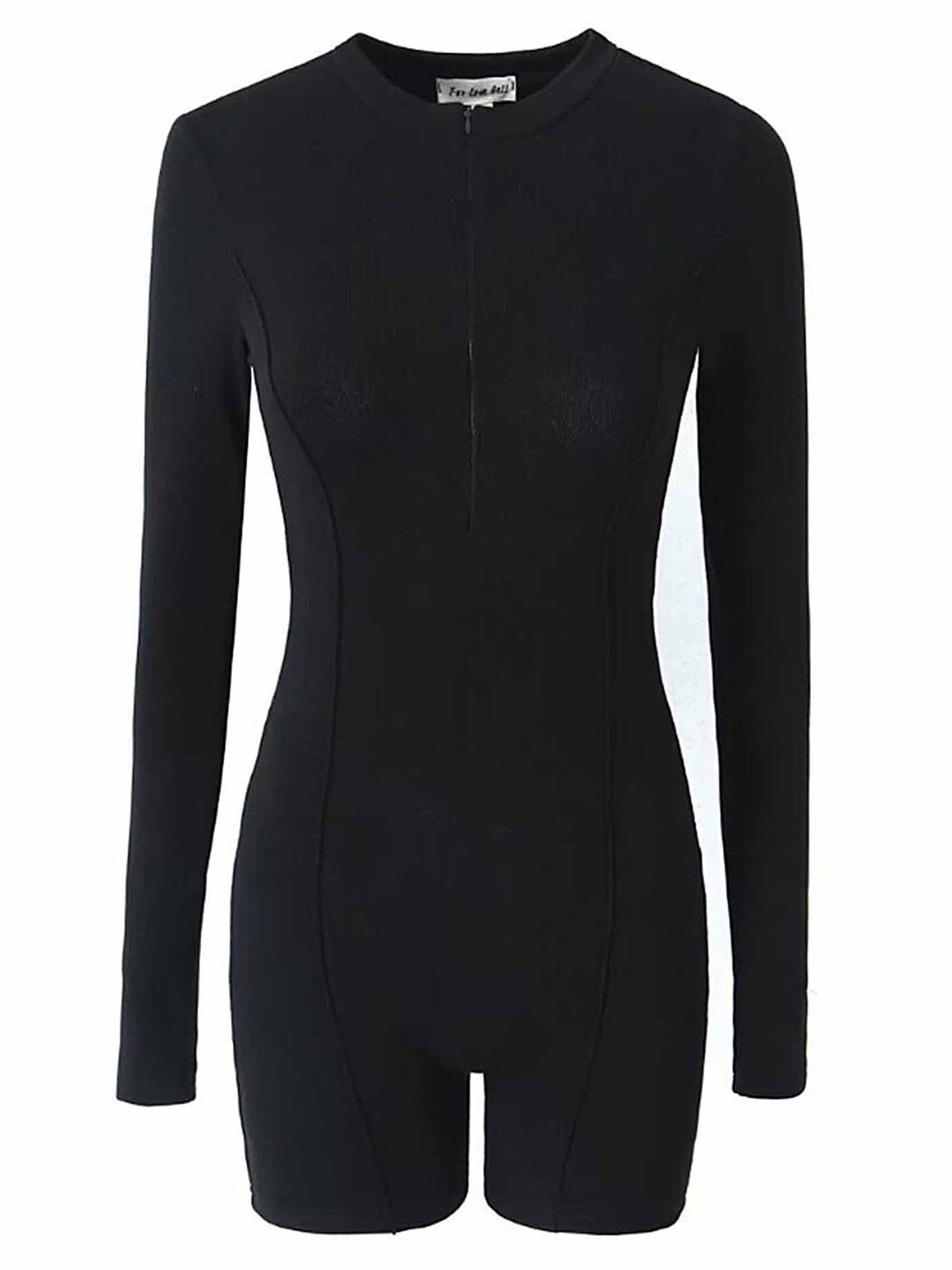 

LULU & SKY Long Sleeves Playsuit, Black