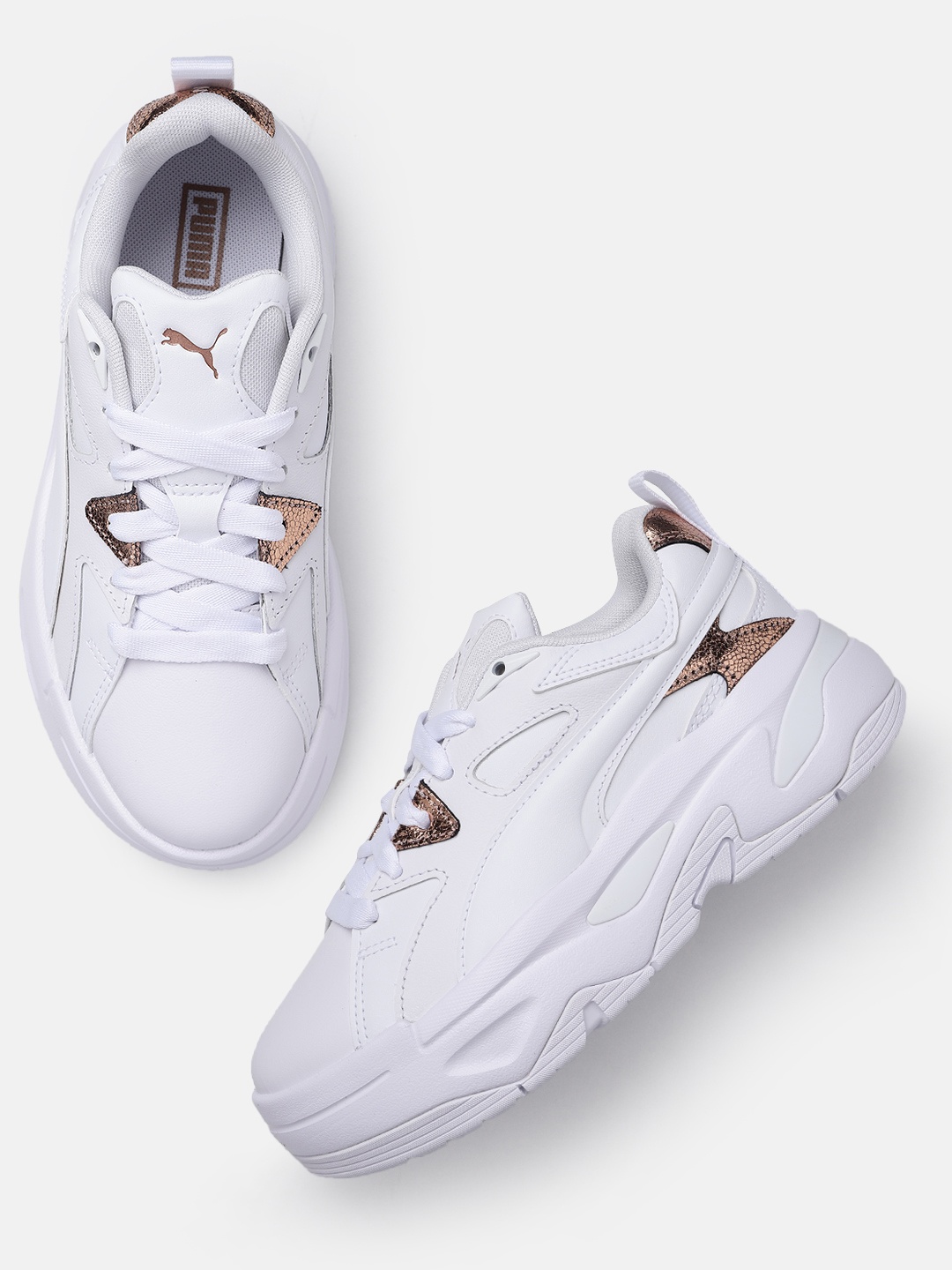 

Puma Women Leather BLSTR Glam Sneakers, White