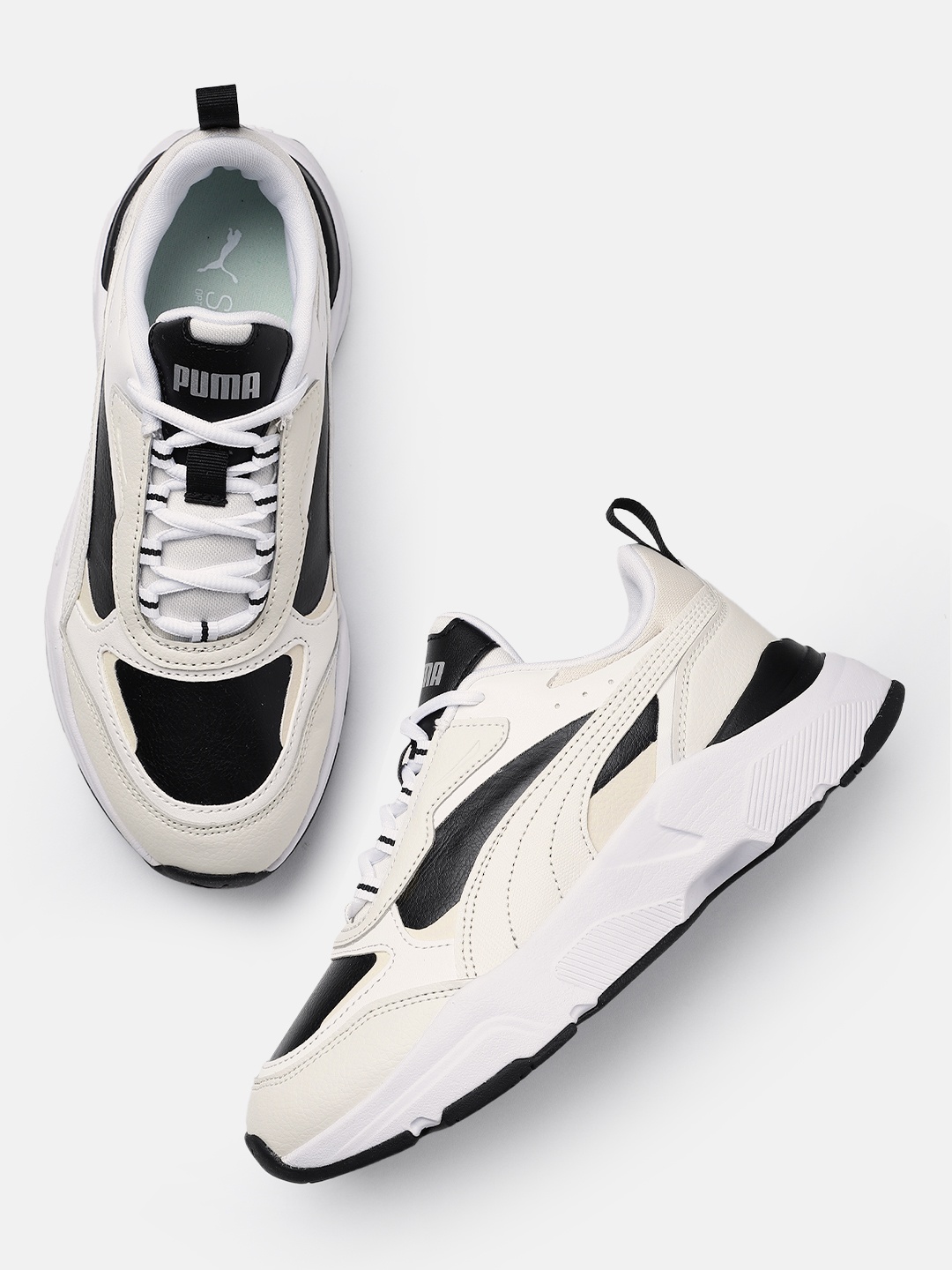 

Puma Women Colourblocked Cassia Sneakers, Black