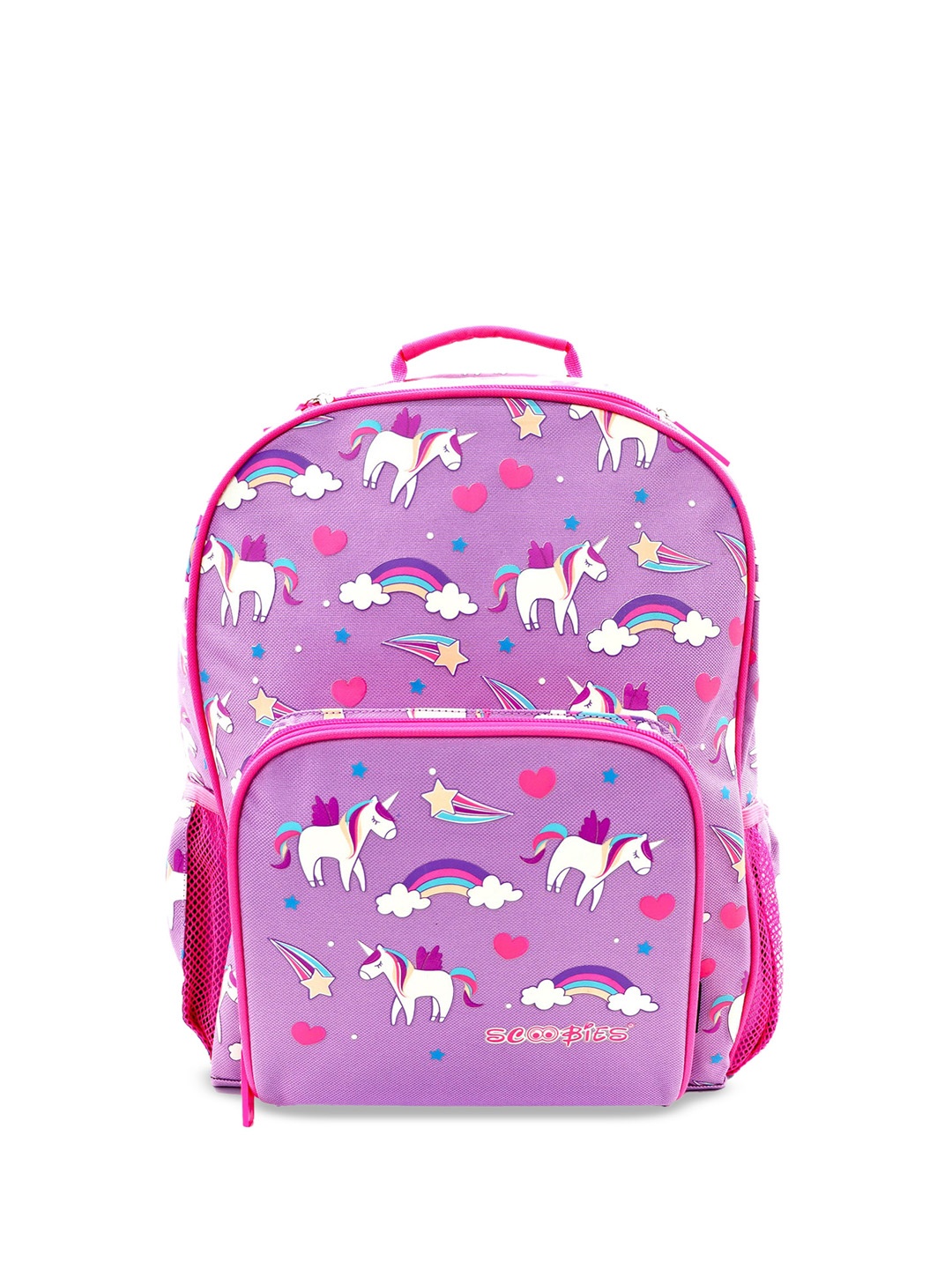 SCOOBIES Kids Printed Backpack, Purple