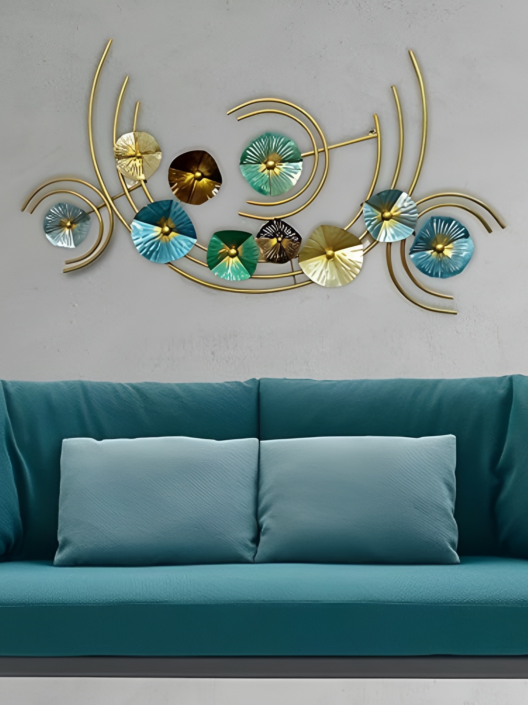 

Garden Deco Metal Wall Hanging Decoration, Blue