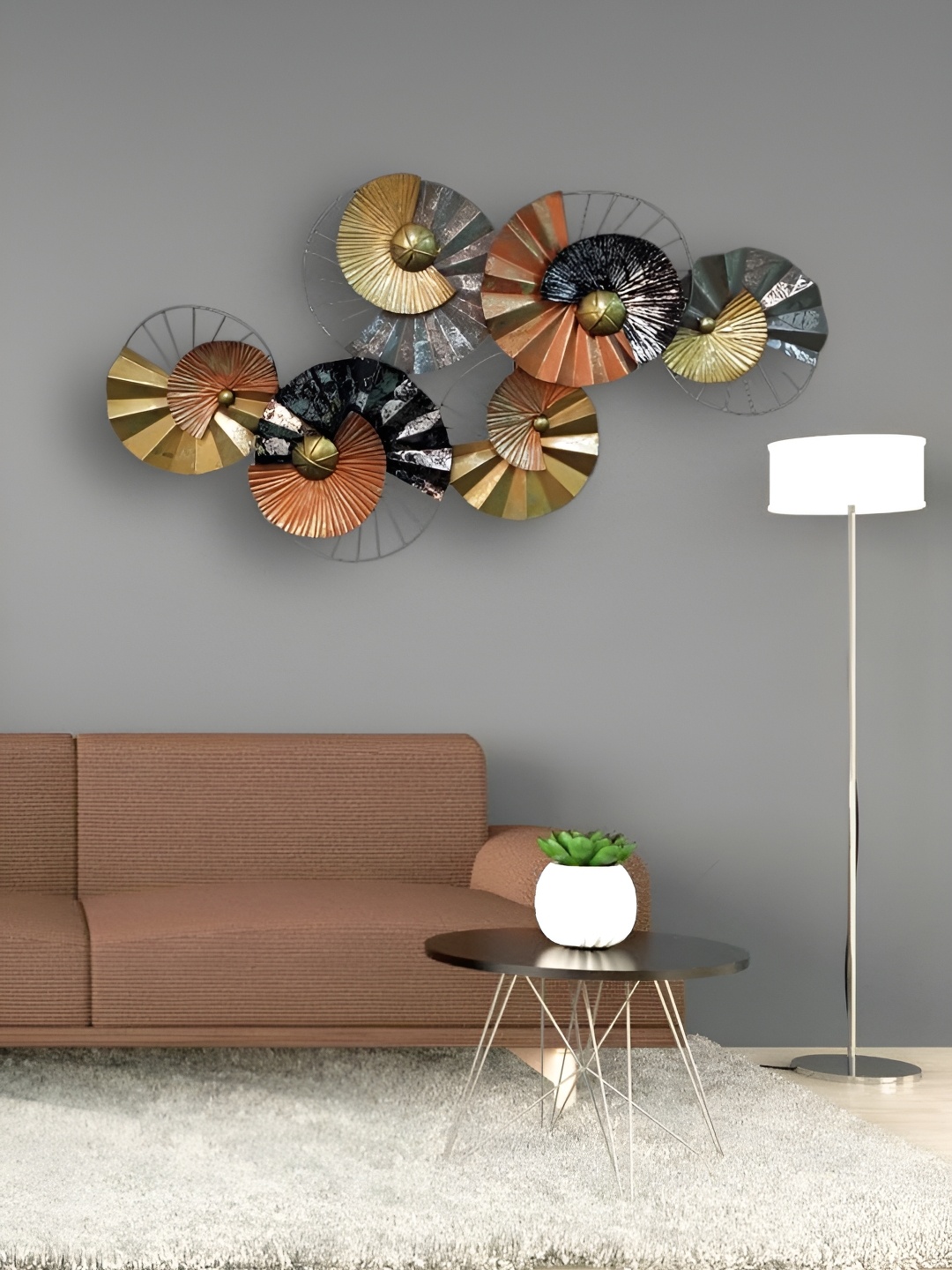 

Garden Deco Black & Brown Metal Wall Hanging