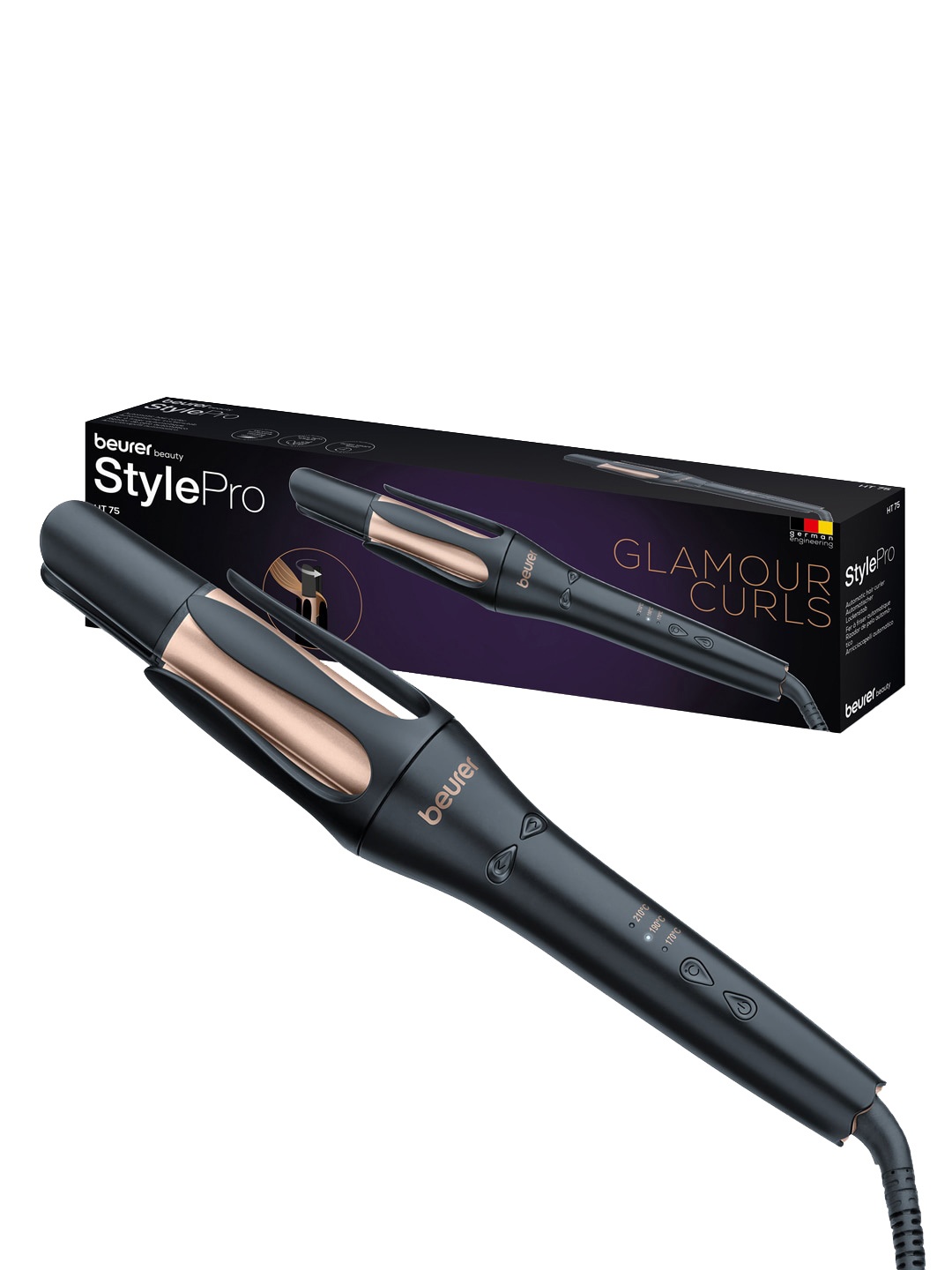 

beurer HT75 Beauty Style Pro Automatic Curling Iron -Black