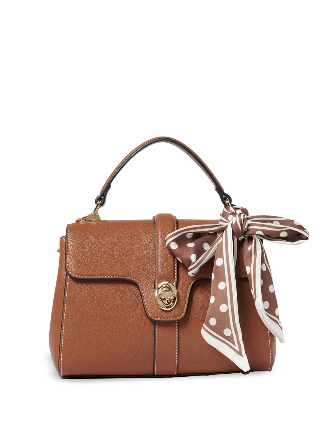 

Forever New Structured Satchel Bag, Brown