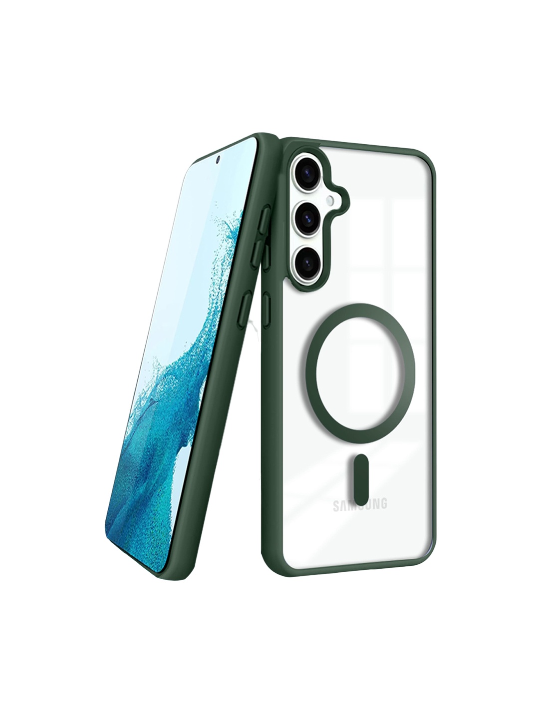 

Karwan MagSafe Samsung Galaxy S24 Plus Back Case, Green