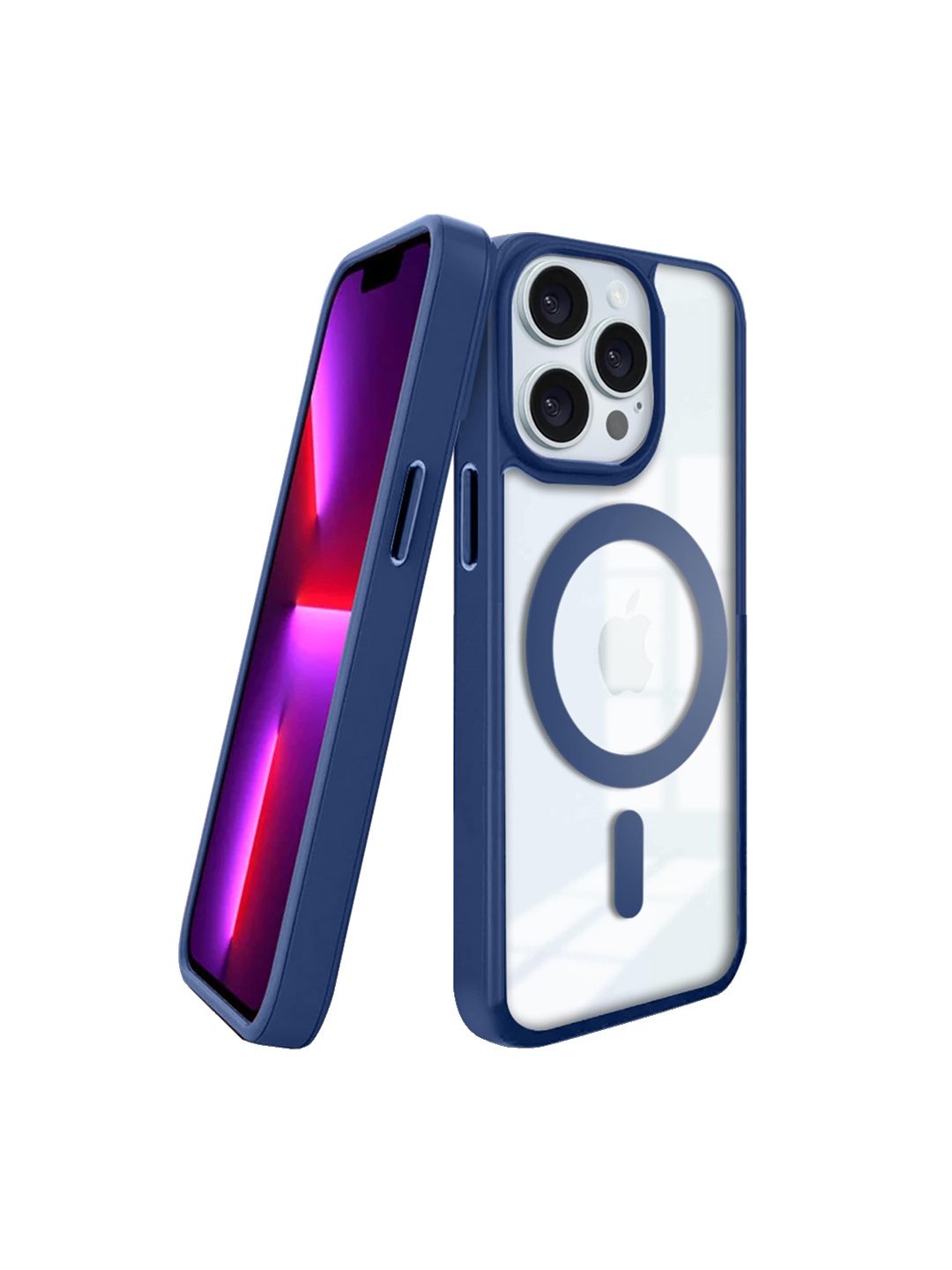 

Karwan Solid Printed iPhone 12 Pro Back Case Mobile Accessories, Blue