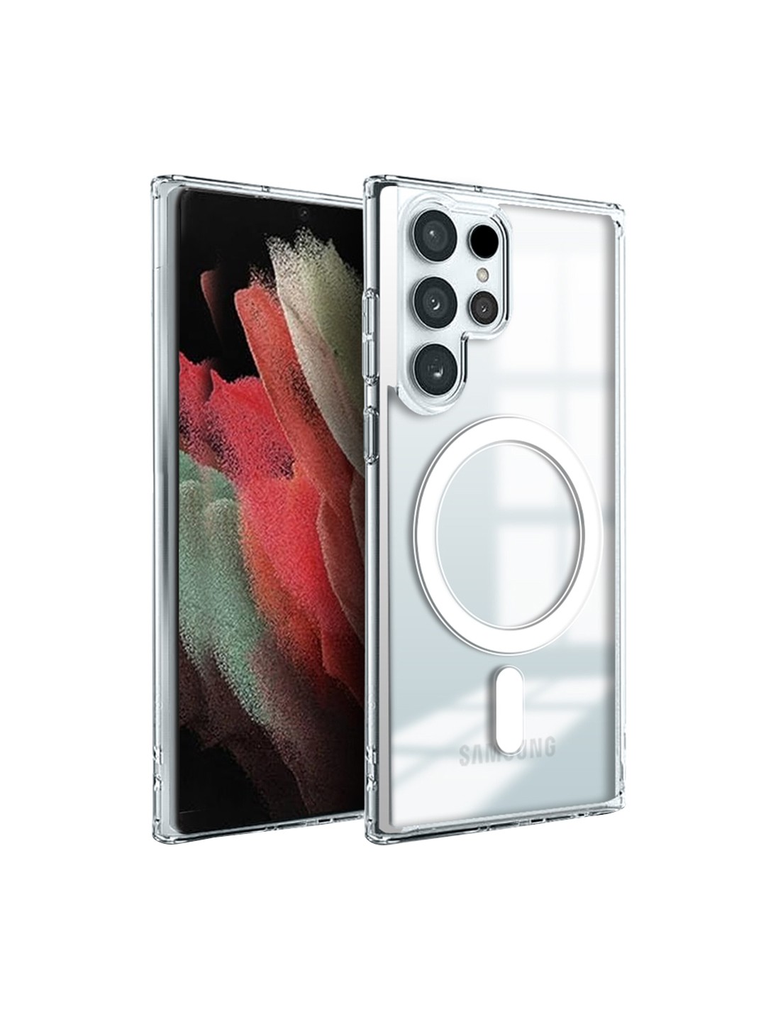

Karwan Samsung Galaxy S22 Ultra Back Case Mobile Accessories, Transparent