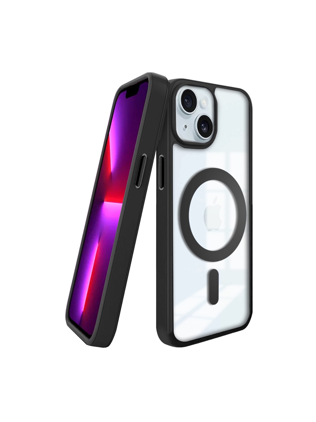 

Karwan Solid Printed iPhone 13 Back Case Mobile Accessories, Black